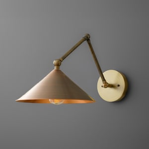 Sconce Light-Adjustable Wall Lamp-Brass Wall Sconce - Model No. 6414