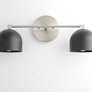 Vanity Light-Interior Lighting-Unique Lighting-Modern Vanity Model No. 0698 Brushed Nickel