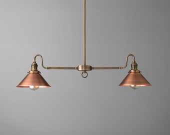 Chandelier Light-Copper Chandelier-Light Fixture-Hanging Lamp - Model No. 2086