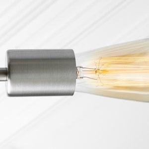 Lámpara de araña Edison Sputnik Iluminación industrial Níquel cepillado 6 bombillas Sputnik Industrial Sputnik Modelo n.º 6673 imagen 4