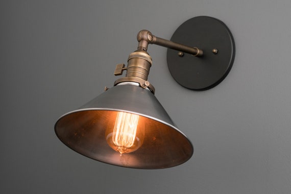 Copper and black wall lights deals