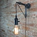 Industrial Wall Sconce - Pendant Edison - Hanging Lamp - Edison Bulb - Wall Light - Model No. 8152