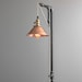 Industrial Floor Lamp - Copper Shade - Edison Bulb - Industrial Furniture - Steampunk - Barn Light - Model No. 2351