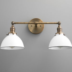 Wall Lighting Vanity Light Farmhouse Lighting Bathroom Fixture Wall Lamp Lighting Model No. 4564 Antique Brass