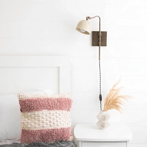 Bedside Lighting - Industrial Sconce - Plug-in Light - Industrial Lighting - Loft Lighting - Brick Wall Lighting - Model No. 5025 afbeelding 2