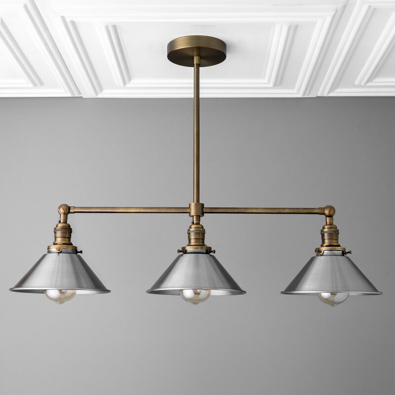 3 Light Linear Island Pendant - Etsy