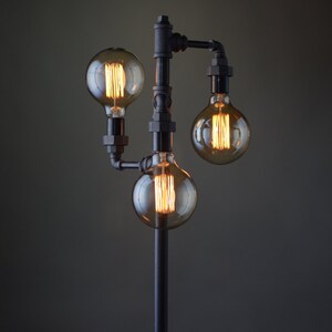 Edison Bulb Floor Lamp - Industrial Furniture - Standing Light - Filament Bulb - Bare Bulb Floor Light - Tree Lamp - Model No. 8791