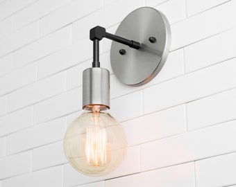 Minimalist Wall Sconce- Wall Light - Industrial Sconce - Edison Bulb - Industrial Light - Model No. 9602