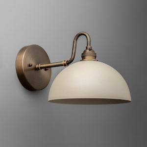 Sconce Light-Vintage Wall Sconce-Dome Wall Light-Brass Wall Lamp - Model No. 9103