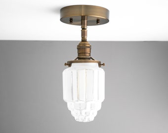 Skyscraper Globe - Ceiling Lamps - Hanging Light - Semi Flush - Ceiling Fixture - Model No. 5774