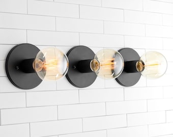 Simple Wall Sconce - Large Bulb Light Fixture - Industrial Lighting - Minimalist Sconce - Model No. 2057