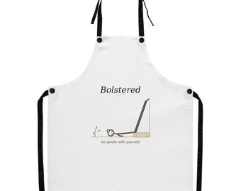 Restorative Yoga Apron, Legs Up the Wall, Menopause & Perimenopause Gift, Gentle Kitchen Cooking Apron, Be Gentle With Yourself