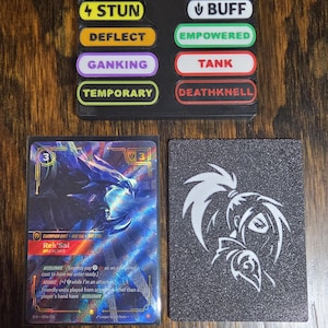 Riftbound TCG Tokens, 3D Printed Status Markers with Magnetic Case
