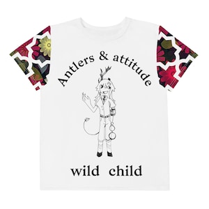 T-shirt col rond en coton all over pour adolescent