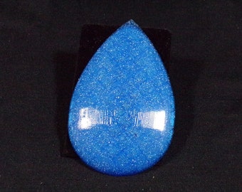 Tear drop shaped Lapis blue 3d printed cosplay gem lazuli