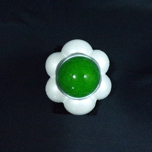3d printed Flower Princess brooch green white video game cosplay