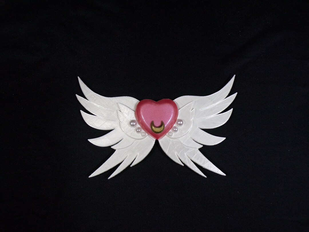 Manga Eternal Sailor Girl Cosplay Brooch With Wings - Large  display picture 2