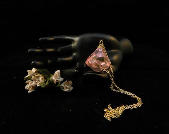 Replica Pink Lady Ginzuishou Silver Crystal cosplay necklace
