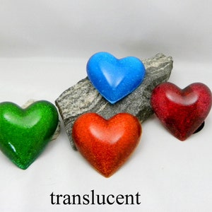 3 inch large resin heart brooch