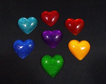 2 inch rounded Heart brooch cosplay