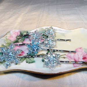 Snowflake hair pins Cosplay replica Ice Queen Princess