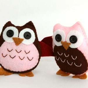 Felt Plushie Hand sewing Pattern PDF. Complete instructions to make Tawny the Owl. Instant download. image 2