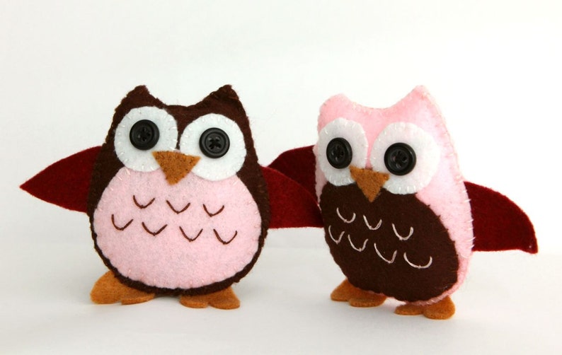 Felt Plushie Hand sewing Pattern PDF. Complete instructions to make Tawny the Owl. Instant download. image 2