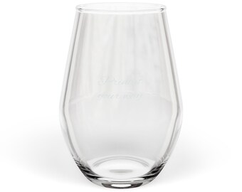 Stemless Wine Glass, 11.5oz (Engraving)