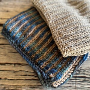 KNITTING PATTERN** Cowl Brioche Chunky Knitting Pattern Textured Cowl One or Two Colour Teenager Fashion Ideal Beginners Winter Accessory