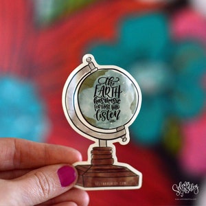 Globe: The Earth Has Music I Vinyl Sticker Decal