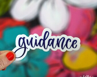 GUIDANCE - Single Sticker | Power Word | Word of the Year | Inspirational Word Sticker