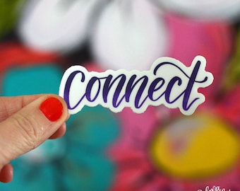 CONNECT - Single Sticker | Power Word | Word of the Year | Inspirational Word Sticker