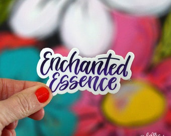 ENCHANTED ESSENCE- Single Sticker | Power Word | Word of the Year | Inspirational Word Sticker