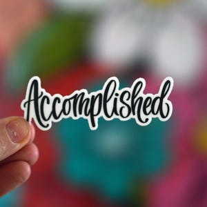 COMPIUTO - Parola di potere, Posta felice, Parola dell'anno, Motivazionale, Ispirazionale, Adesivo impermeabile