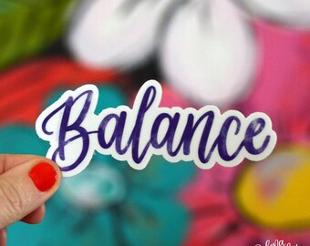 BALANCE - Single Sticker | Power Word | Word of the Year | Inspirational Word Sticker