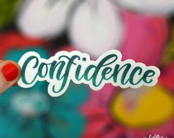 CONFIDENCE - Single Sticker | Power Word | Word of the Year | Inspirational Word Sticker