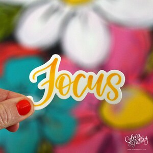 FOCUS - Parola di potere, Posta felice, Parola dell'anno, Motivazionale, Ispirazionale, Adesivo impermeabile