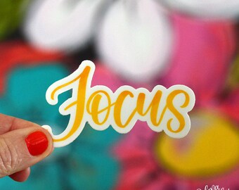 FOCUS - Single Sticker | Power Word | Word of the Year | Inspirational Word Sticker