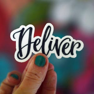 LEVEREN: Power Word, Happy Mail, Woord van het jaar, motiverende, inspirerende, waterdichte sticker