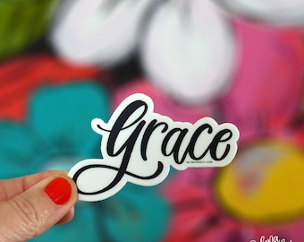 GRACE - Single Sticker | Power Word | Word of the Year | Inspirational Word Sticker