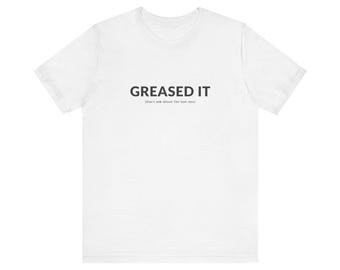 Greased It Shirt, Funny Pilot Landing Tee, Aviation Humor Gift, Aviator Pilot T-Shirt, Flying Gift