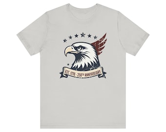 Land of the Free Shirt, Bald Eagle USA 250th Tee, America 1776-2026 Patriotic Eagle Gift, Fourth of July Shirt