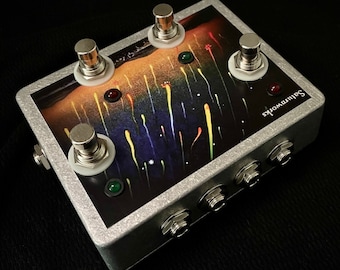 Saturnworks 4-way Active Buffered Splitter with Switches, Buffer Pedal for Guitar or Bass - Handcrafted in California
