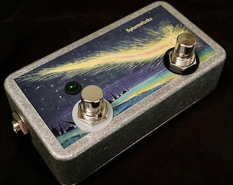 Pedal de guitarra Saturnworks con enclavamiento y silenciamiento momentáneo (disposición horizontal)