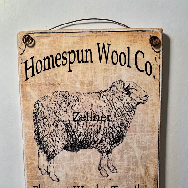 Homespun Wool Co. / Art adhered to wood and ready to display  / Two sizes / 5''x7'' or 8'' x 10'' / Photo gifts make perfect  presents