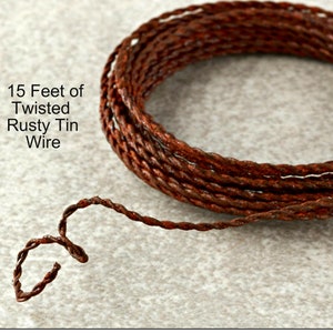Twisted Rusty Wire: Vintage Craft Accent (15 feet)