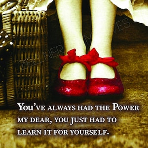 Wizard of Oz Quote Wood Sign: Inspirational Art Print (16” x 11”)