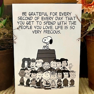 Charlie Brown / Grußkarte / Misst 13x18 Perfekte Größe zum Rahmen / Der Empfänger hat einen eingefassten Rahmen! / Holzschilder auch vorhanden!
