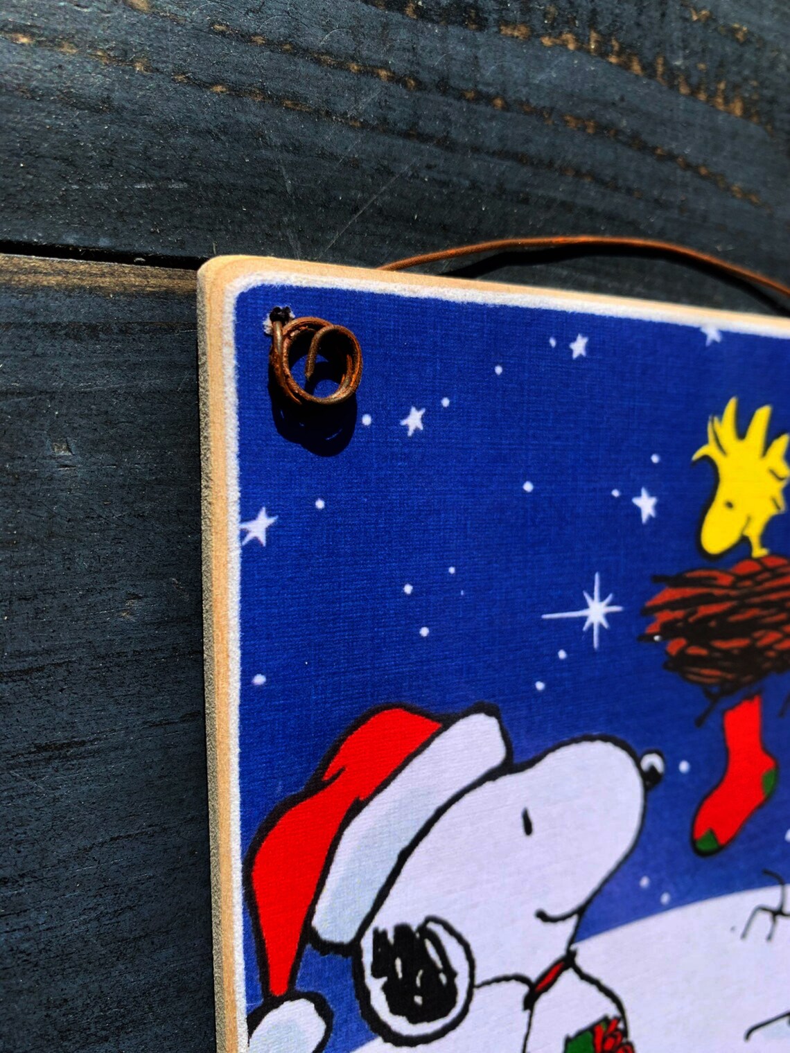 Charlie Brown Christmas / Wood Picture Plaque Ready to Display Etsy