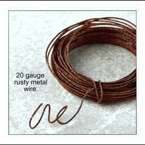 2 Rolls Of Rusty Bendable 20 Gauge Wire / 30’ Each Roll / Larger Quantities Available At Checkout In The Drop-down Menu